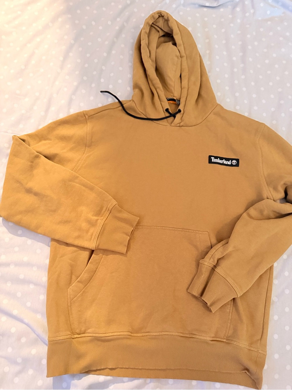 Timberland Men's Crewneck Hooded Sweatshirt in Tan